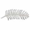 Black And Silver Metal Peacock Feather Wall Decor