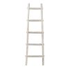 59" X 18" X 2" White Decorative Ladder Shelve