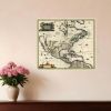 Vintage 1846 Map Of Mexico Unframed Print Wall Art
