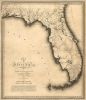 20" X 24" C1823 Early Map Of Florida  Vintage  Poster Wall Art