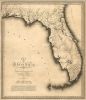 16" X 20" C1823 Early Map Of Florida  Vintage  Poster Wall Art