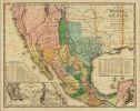 20" X 24" Vintage 1846 Map Of Mexico Wall Art