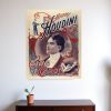30" X 24" Houdini King Of Cards Vintage Magic Poster Wall Art