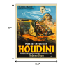 Houdini Master Mystifier Vintage Magic Unframed Print Wall Art