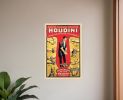 9" X 12" Houdini Handcuff King Vintage Magic Poster Wall Art