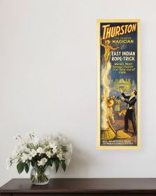 12" X 36" Thurston Rope Trick Vintage Magic Poster Wall Art