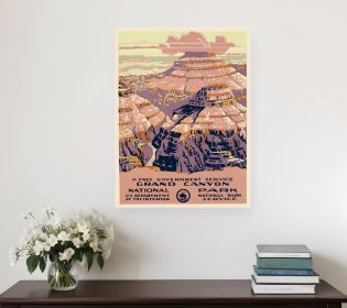 20" X 28" Grand Canyon C1938 Vintage Travel Poster Wall Art