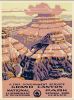 11" X 14" Grand Canyon C1938 Vintage Travel Poster Wall Art