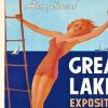 16" X 24" Great Lakes 1937 Vintage Travel Poster Wall Art