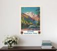 20" X 28" Rainier National Park C1920S Vintage Travel Poster Wall Art