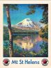 18" X 24" Mt. St. Helens C1920S Vintage Travel Poster Wall Art