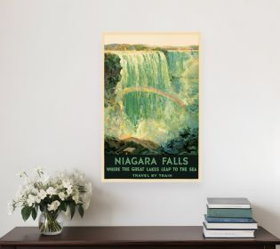 20" X 30" Niagra Falls New York C1920S Vintage Travel Poster Wall Art