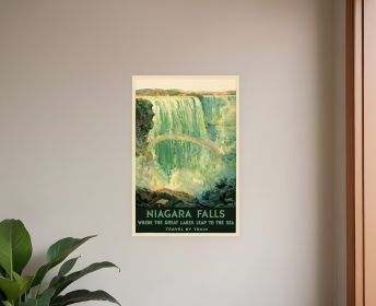 9" X 12" Niagra Falls New York C1920S Vintage Travel Poster Wall Art
