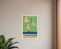 9" X 12" Birds Over Lake Michigan C1929 Vintage Travel Poster Wall Art