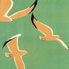 9" X 12" Birds Over Lake Michigan C1929 Vintage Travel Poster Wall Art