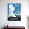 24" x 32" Yellowstone National Park c1938 Vintage Travel Poster Wall Art