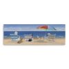 60" x 20" Dogs Perfect Beach Day Canvas Wall Art