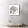 Floral Elephant Unframed Print Wall Art