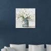 40" x 40" Watercolor Soft Pastel Dogwood Bouquet Canvas Wall Art
