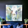 Watercolor Cow Unframed Print Wall Art