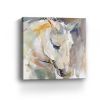 30" x 30" Abstract Watercolor Horse Canvas Wall Art