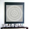 Boho White Mandala Unframed Print Wall Art