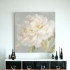 Angelic White Peony Flower Unframed Print Wall Art