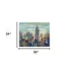 30" x 24" Vibrant NYC Skyline Canvas Wall Art