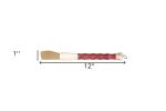 Red Spotted Jade Faux Bamboo Decorative Calligraphy Brush
