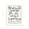 Great Love 2 White Framed Print Wall Art