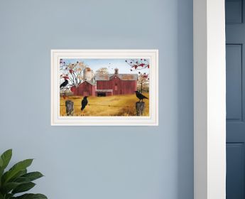 Autumn Gold 1 White Framed Print Wall Art