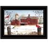 Winter Days Black Framed Print Wall Art