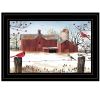 Winter Days Black Framed Print Wall Art