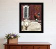 Good Morning 4 Black Framed Print Wall Art