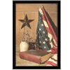 God and Country 8 Black Framed Print Wall Art