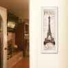 Paris Panel 1 White Framed Print Wall Art