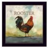 Raleigh the Rooster Black Framed Print Wall Art