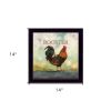 Raleigh the Rooster Black Framed Print Wall Art