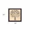 Family Always and Forever Black Framed Print Wall Art
