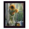 Morning Flower 1 Black Framed Print Wall Art