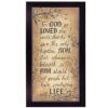 For God So Loved Black Framed Print Wall Art