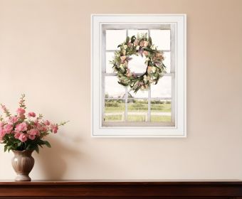 Summer View 2 White Framed Print Wall Art