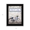 Flower Shop Bicycle 2 Black Framed Print Wall Art