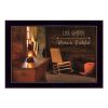 Live Simply Black Framed Print Wall Art