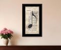 Music 5 Black Framed Print Wall Art