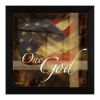 One Nation Under God Black Framed Print Wall Art