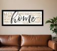 Home 4 Black Framed Print Wall Art