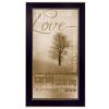Its About Love 3 Black Framed Print Wall Art