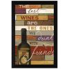 The Best Wine 1 Black Framed Print Wall Art