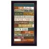 Our Family Rules Black Framed Print Wall Art